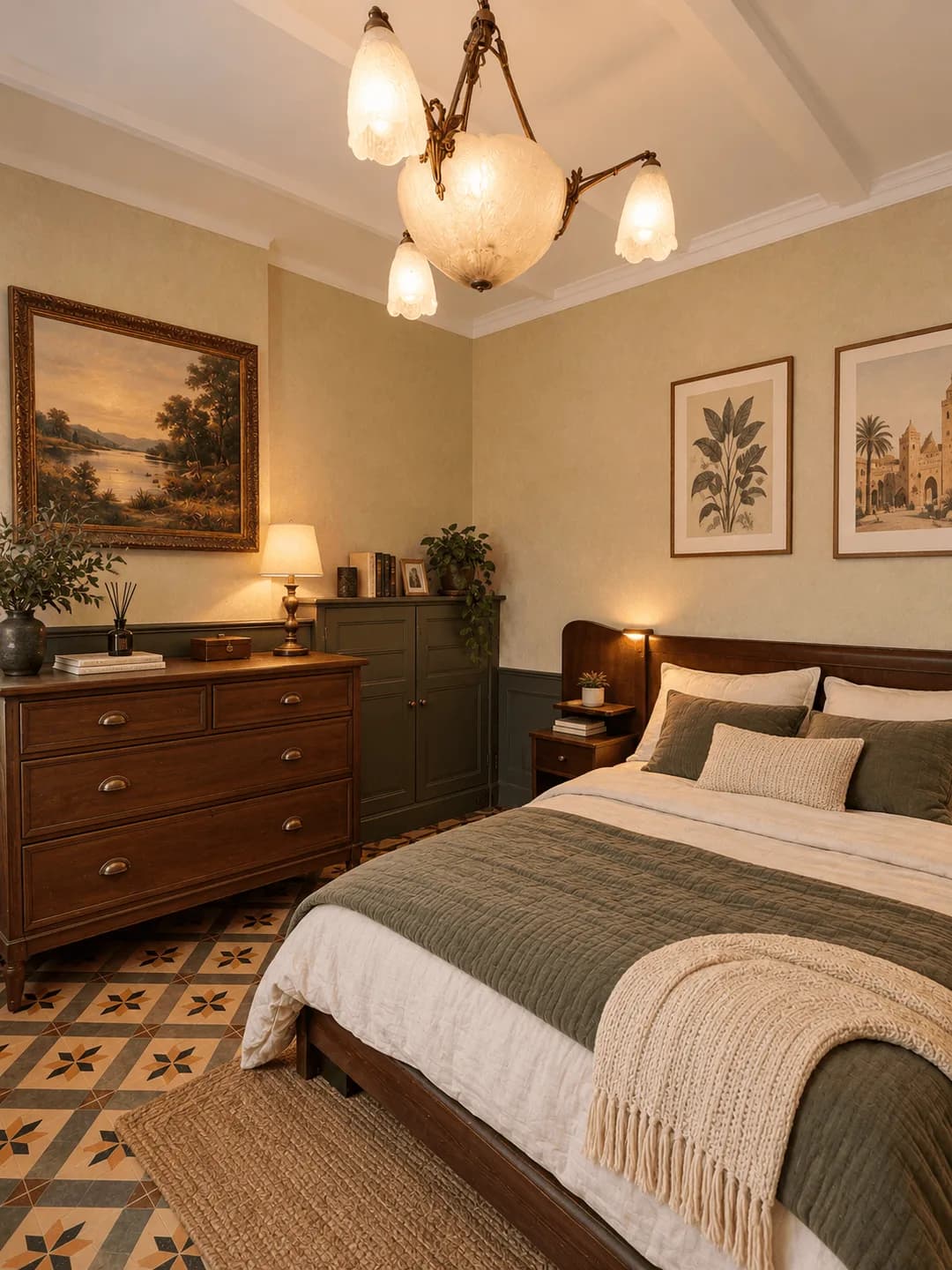 Chambre rangée et aménagée — vue après